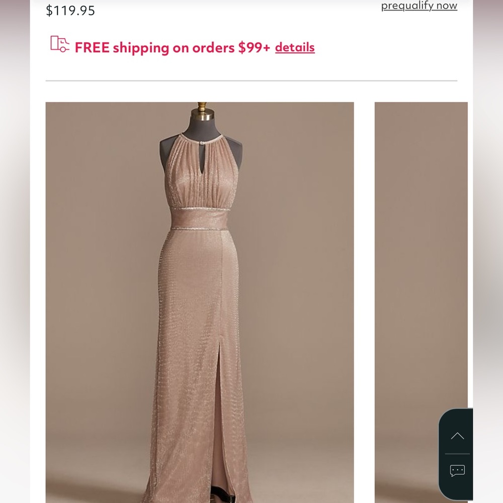high-neck glitter a-line gown with keyholes